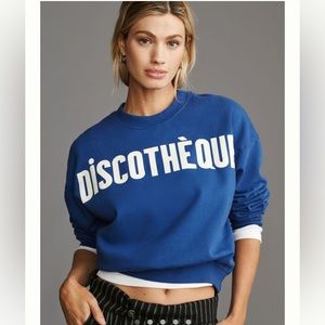 Clare V disco Sweatshirt NWT